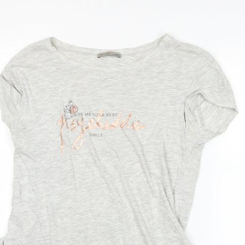 Zara Womens Grey   Basic T-Shirt Size S