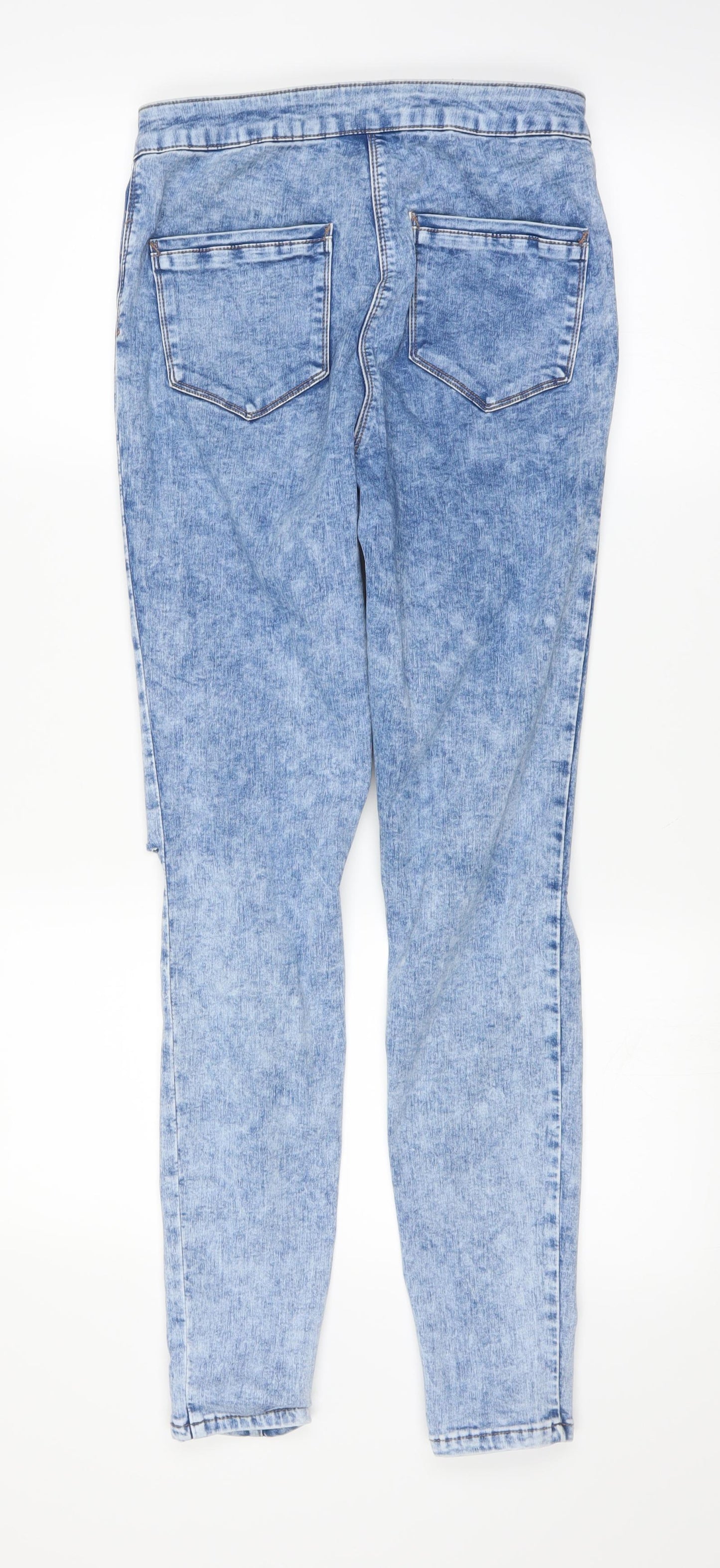 Preworn Womens Blue   Skinny Jeans Size 12 L29 in