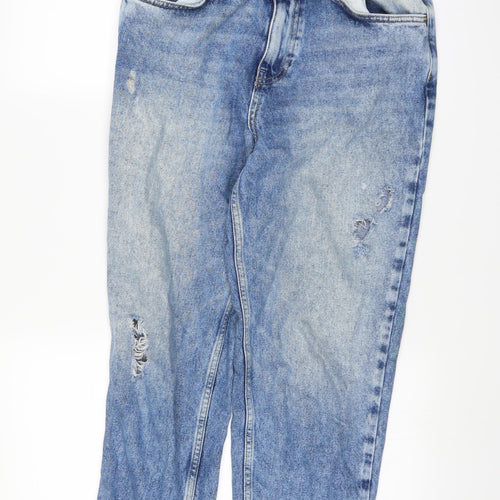 DENIMCO Womens Blue   Straight Jeans Size 10 L30 in
