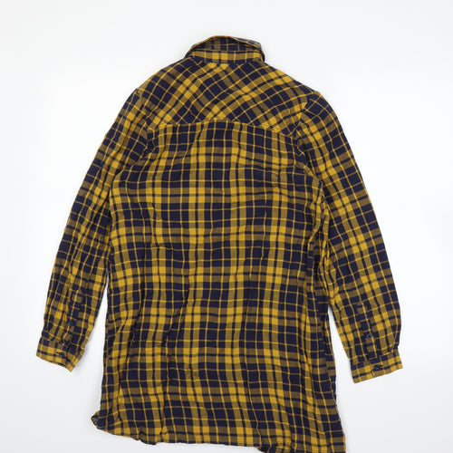 Papaya Womens Yellow   Basic Button-Up Size 10