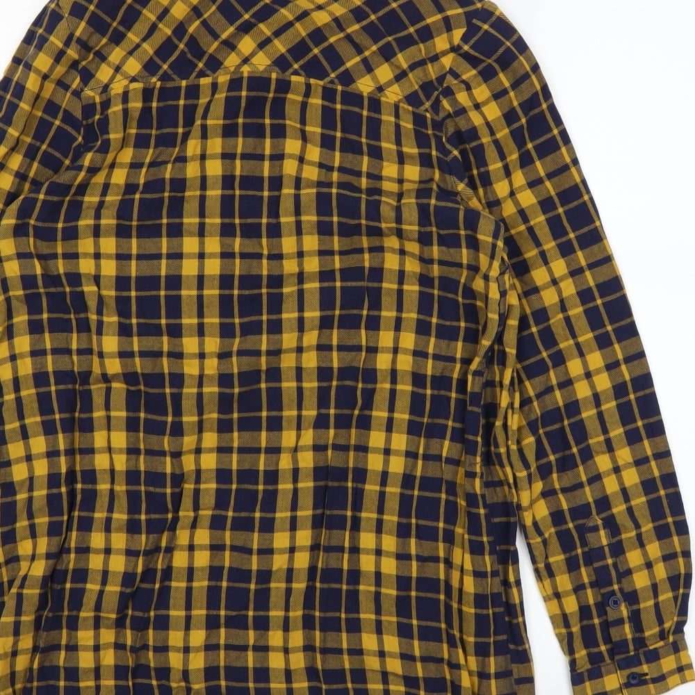 Papaya Womens Yellow   Basic Button-Up Size 10