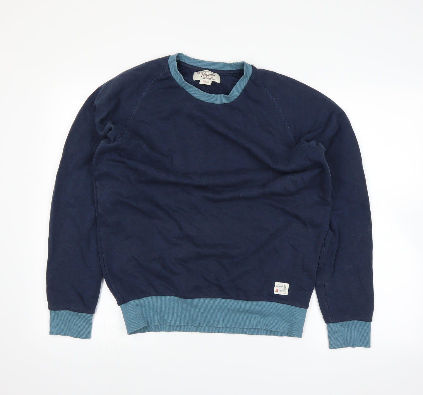 Penguin Mens Blue   Pullover Jumper Size M
