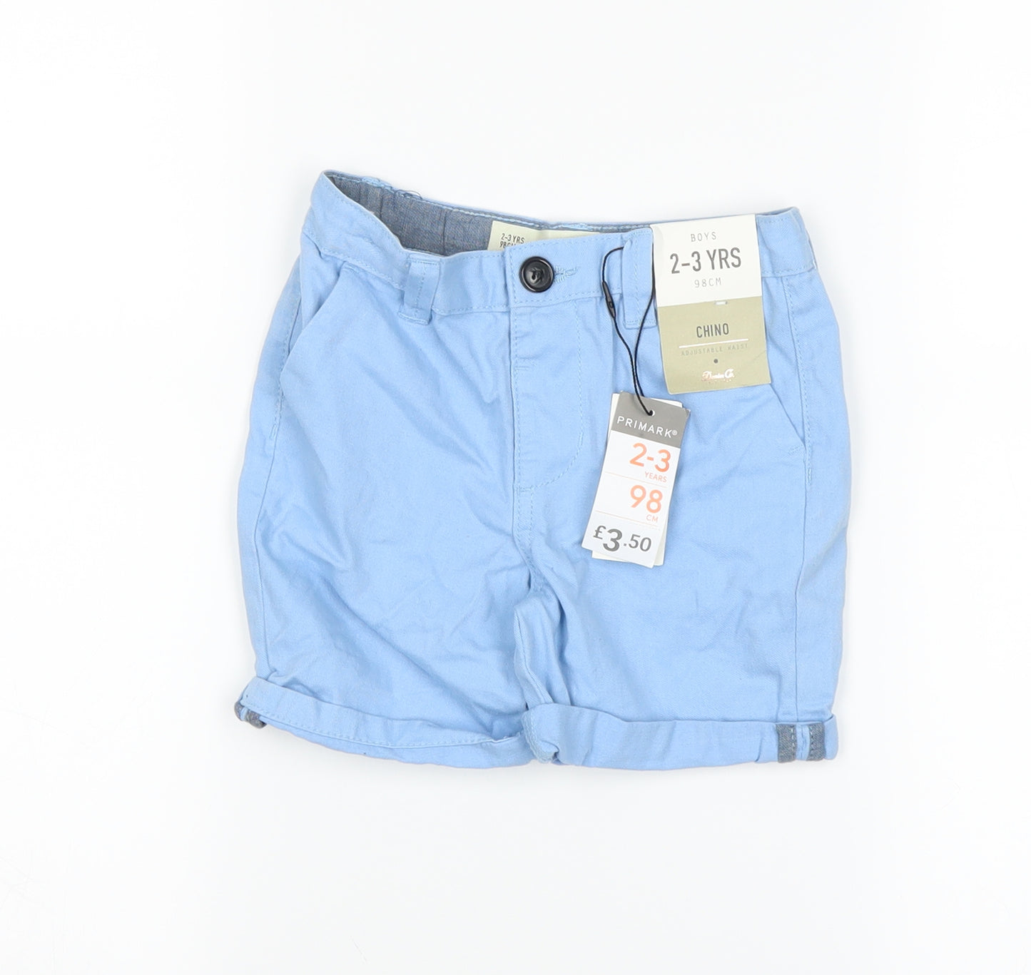 DENIMCO Boys Blue   Chino Shorts Size 2-3 Years