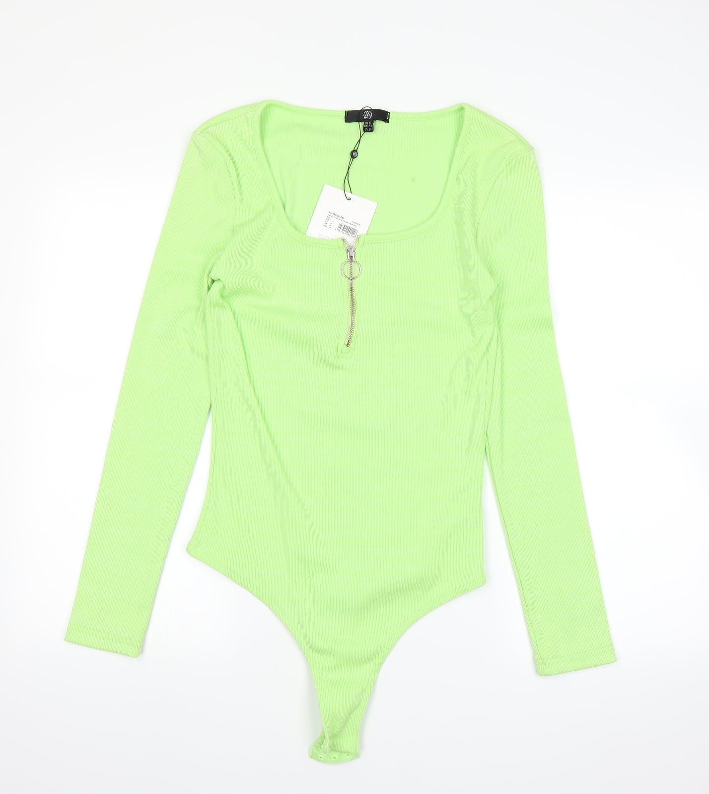 Missguided Womens Green   Basic T-Shirt Size 12