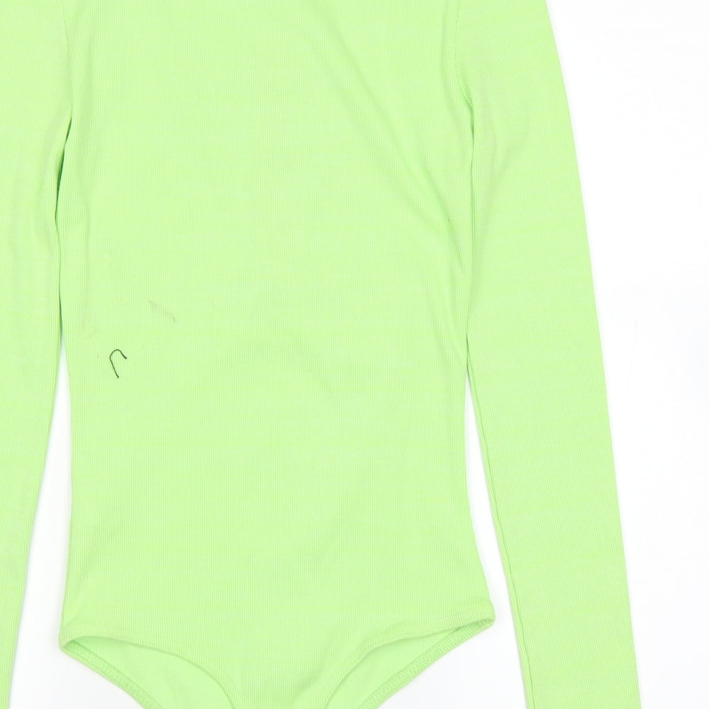 Missguided Womens Green   Basic T-Shirt Size 12