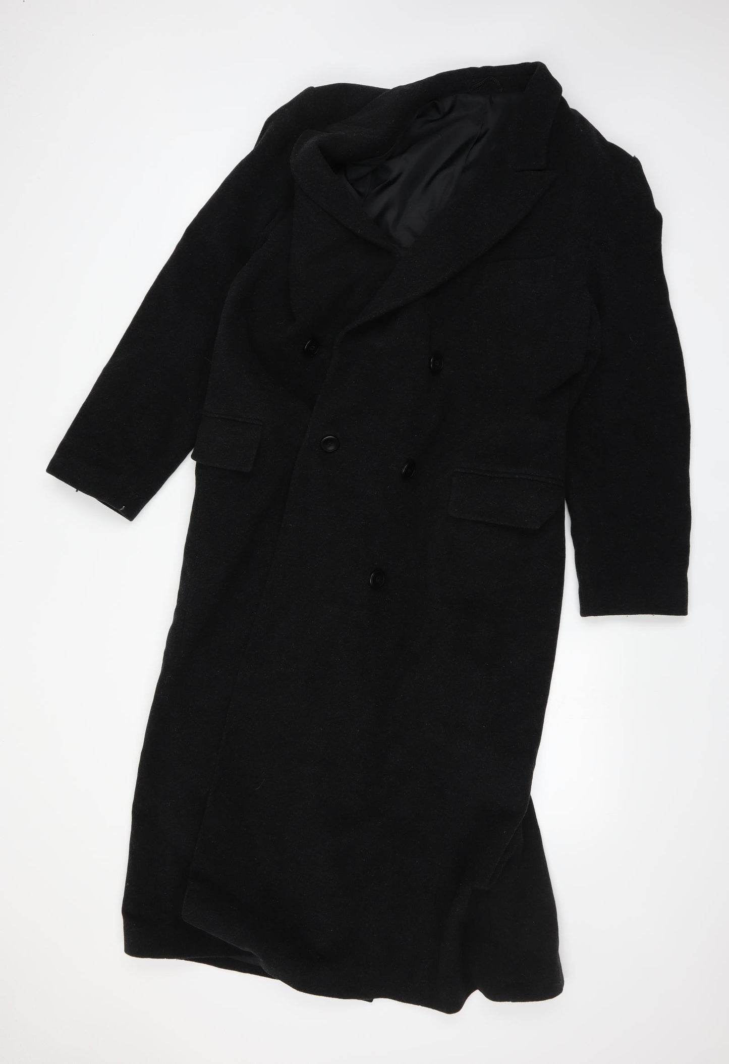Canada Womens Black   Overcoat Coat Size 14