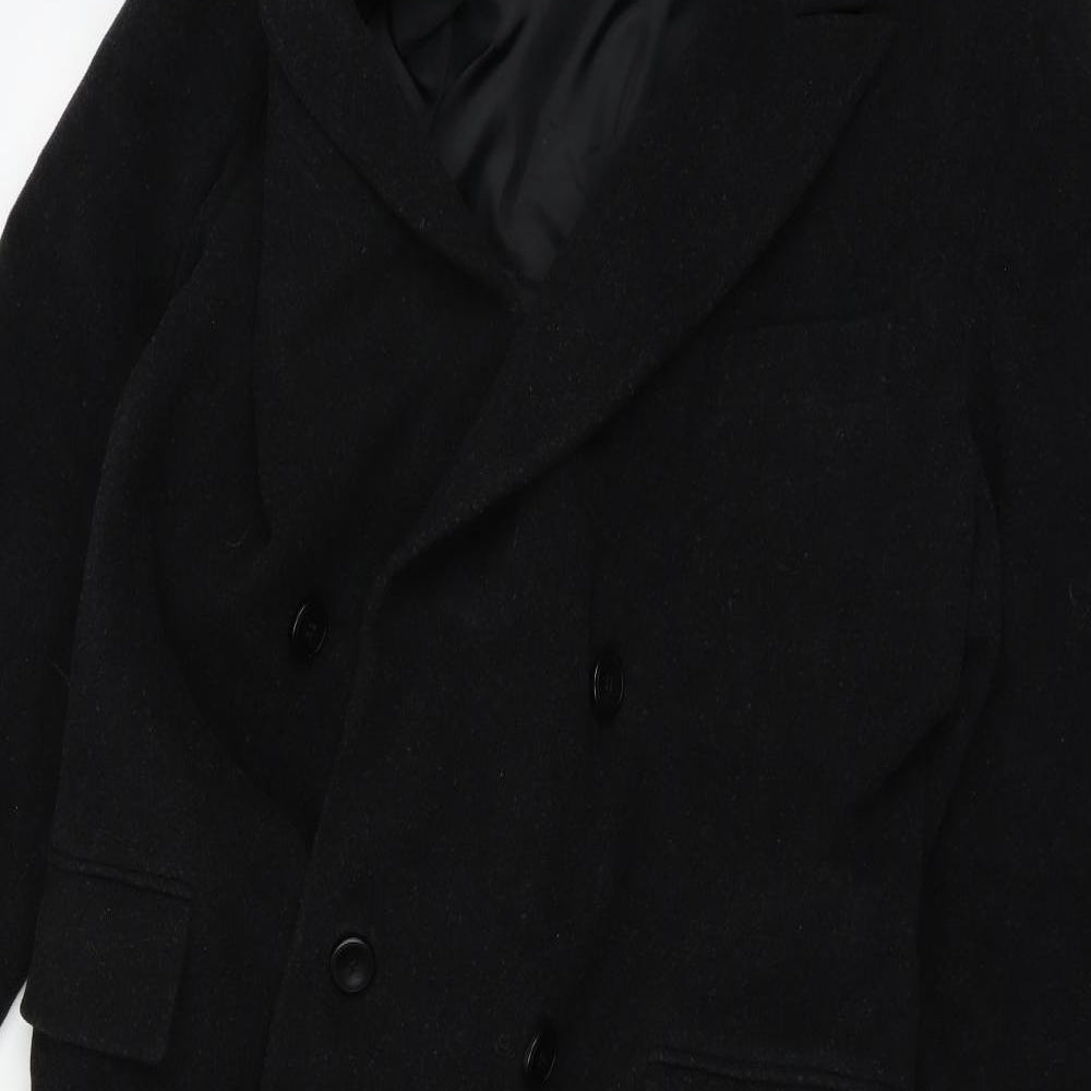 Canada Womens Black   Overcoat Coat Size 14