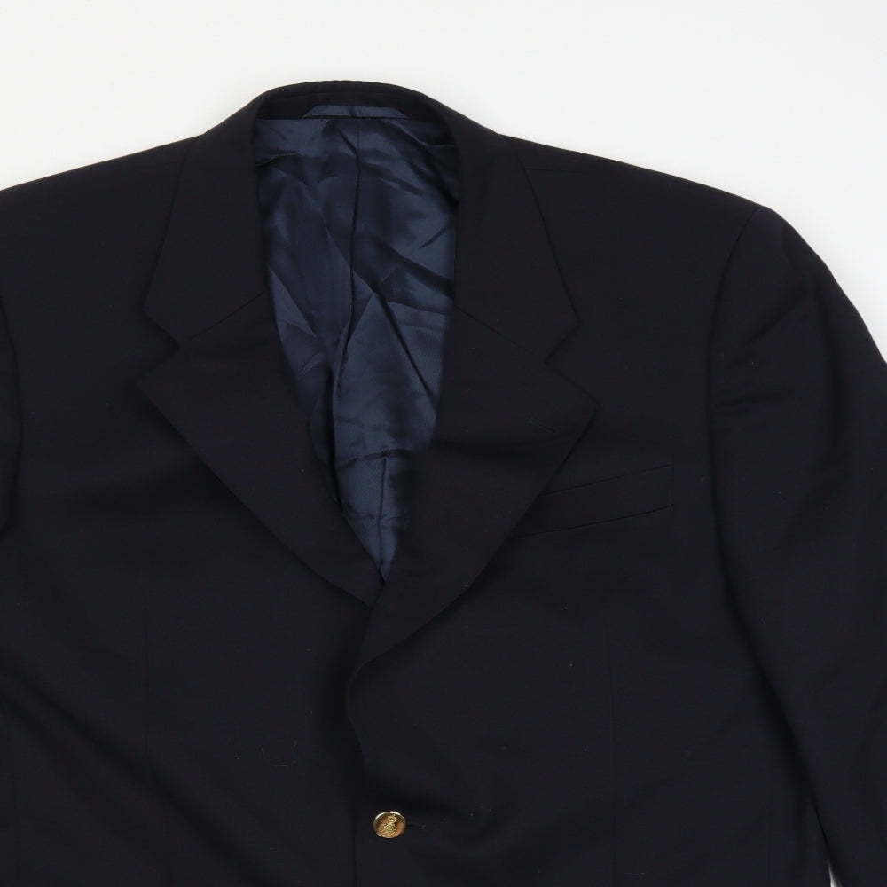 Gurteen Mens Blue   Jacket Suit Jacket Size 46