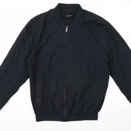 Villain Mens Black   Jacket  Size S