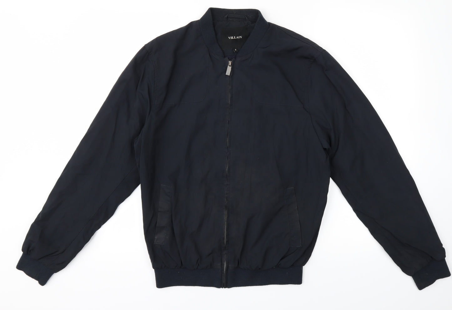 Villain Mens Black   Jacket  Size S