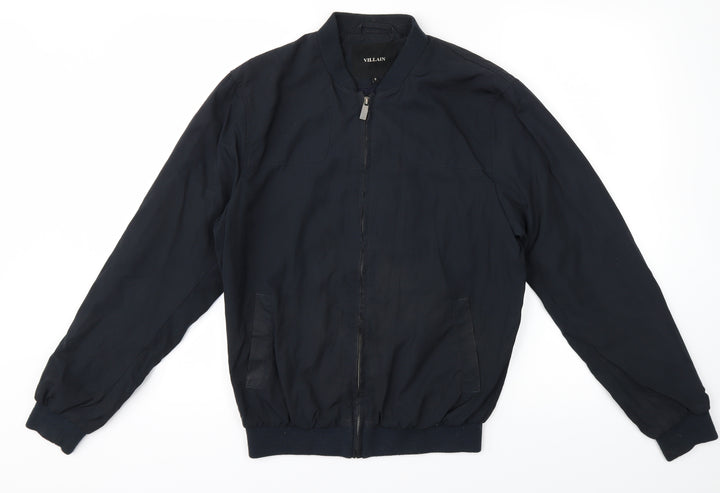 Villain Mens Black   Jacket  Size S