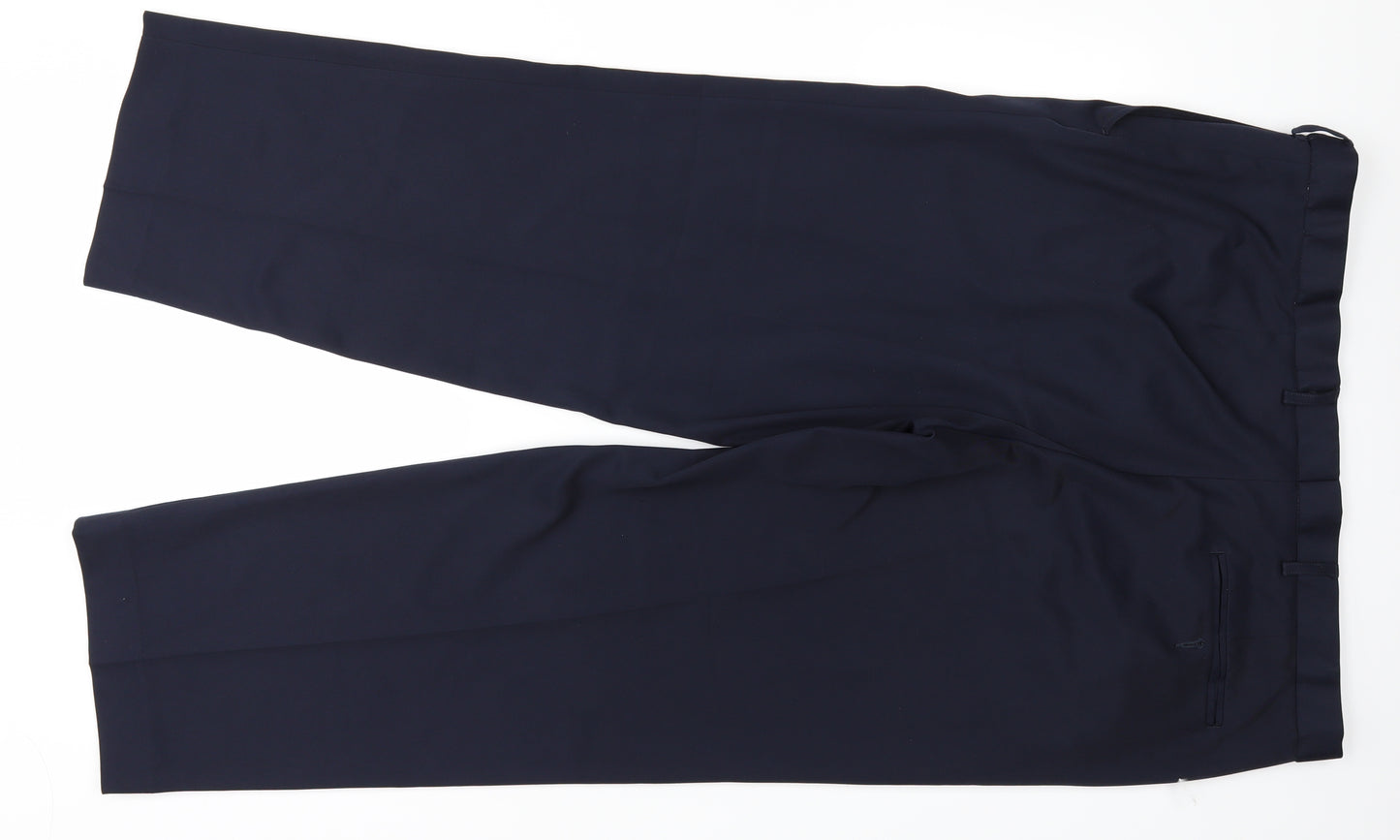 Mark and Spencer Mens Blue   Trousers  Size 18 L26 in