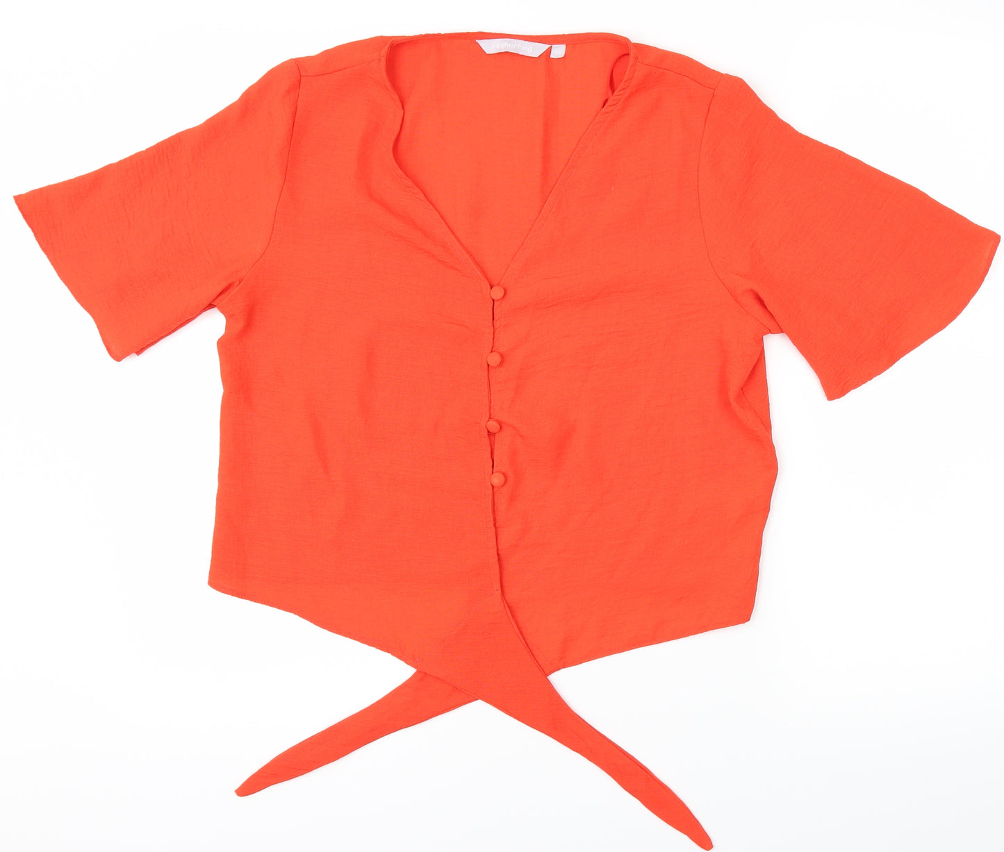 redherring Womens Red   Cropped T-Shirt Size 14