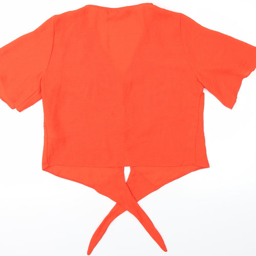 redherring Womens Red   Cropped T-Shirt Size 14