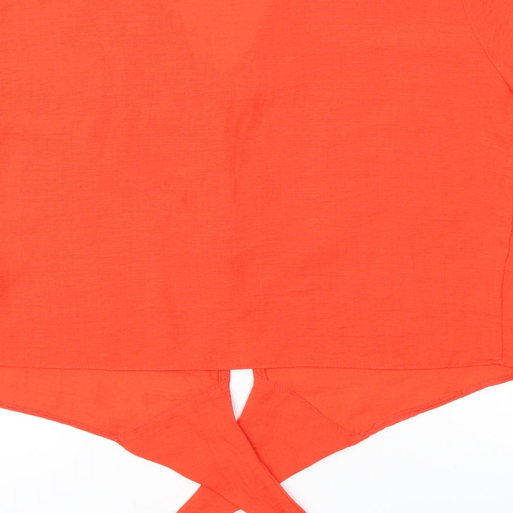 redherring Womens Red   Cropped T-Shirt Size 14