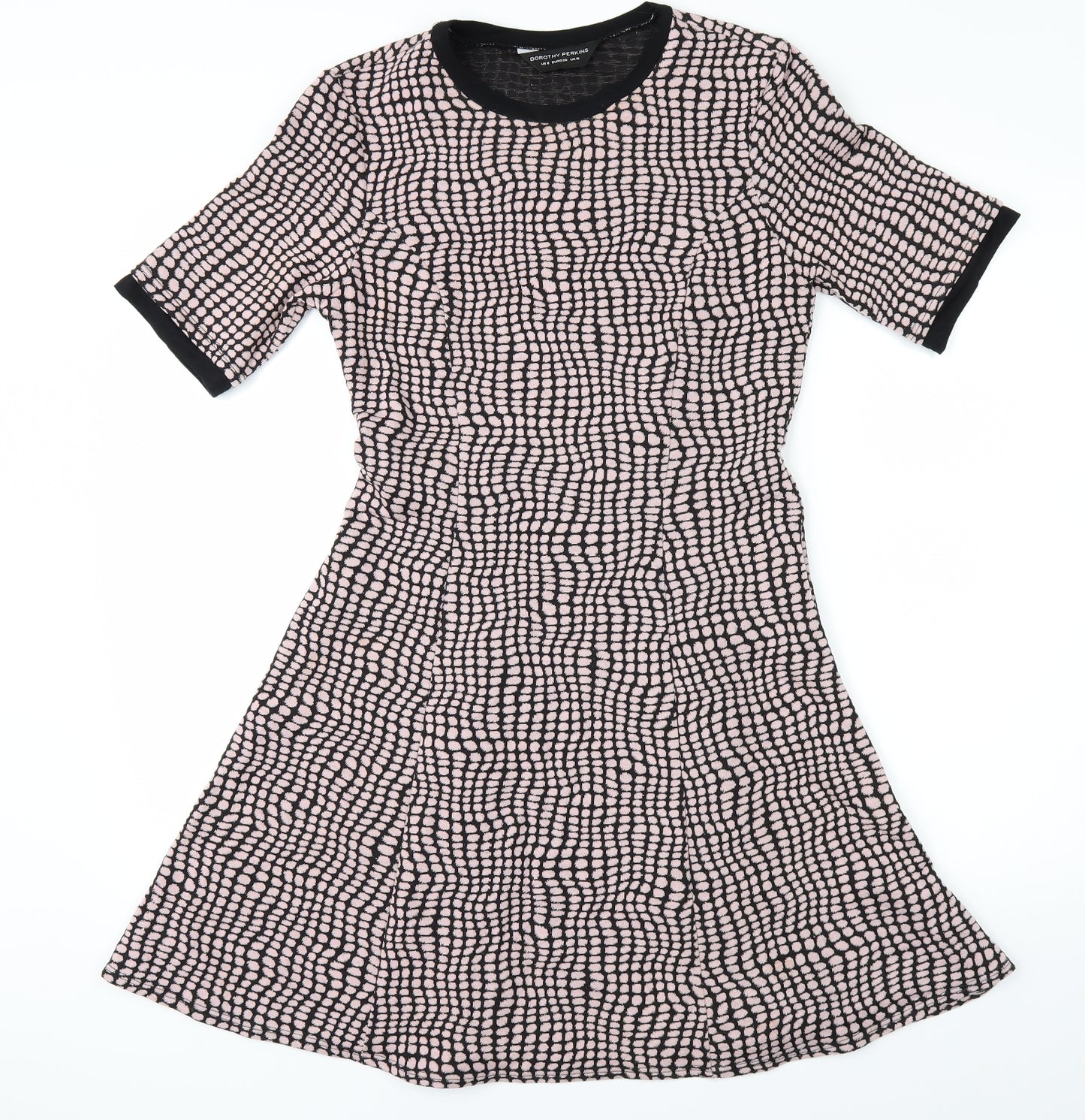 Dorothy Perkins Womens Pink Polka Dot  Mini  Size 10