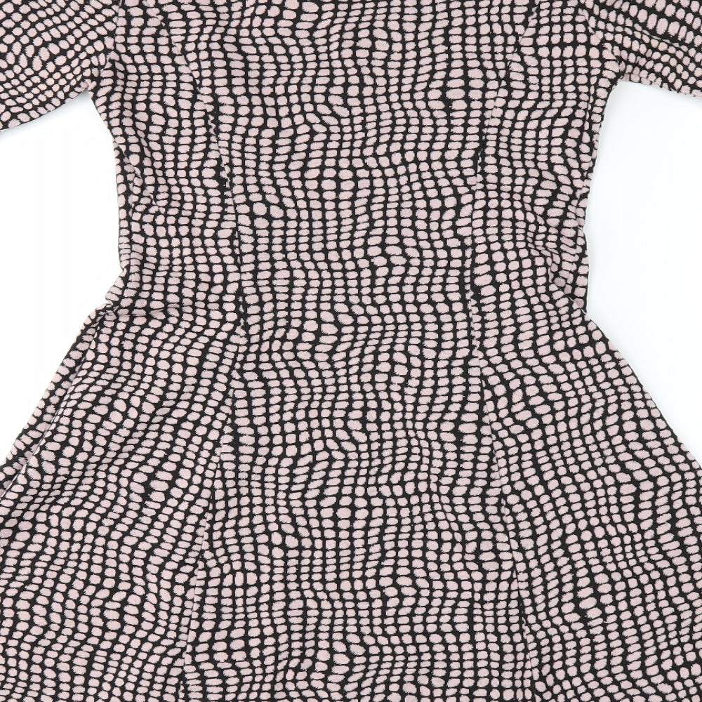 Dorothy Perkins Womens Pink Polka Dot  Mini  Size 10