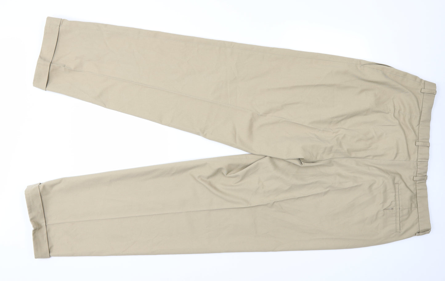 Mark and Spencer Mens Beige   Trousers  Size 34 in L32 in