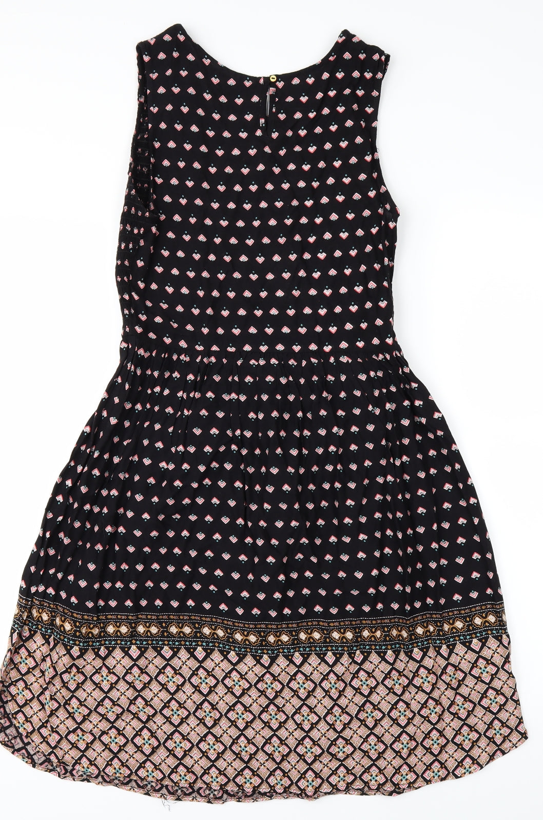 New Look Womens Black Polka Dot  Kaftan  Size 10