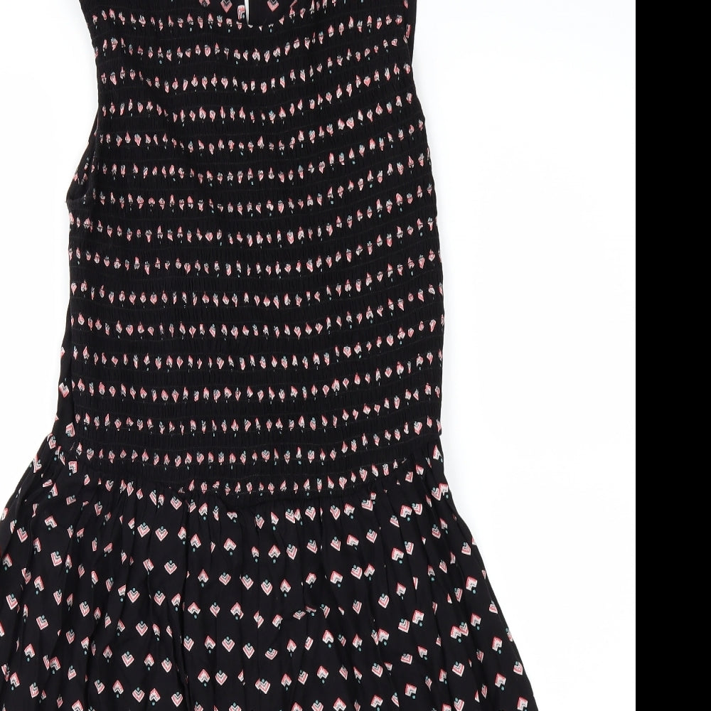 New Look Womens Black Polka Dot  Kaftan  Size 10