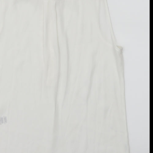 Dorothy Perkins Womens White   Cropped Button-Up Size 10