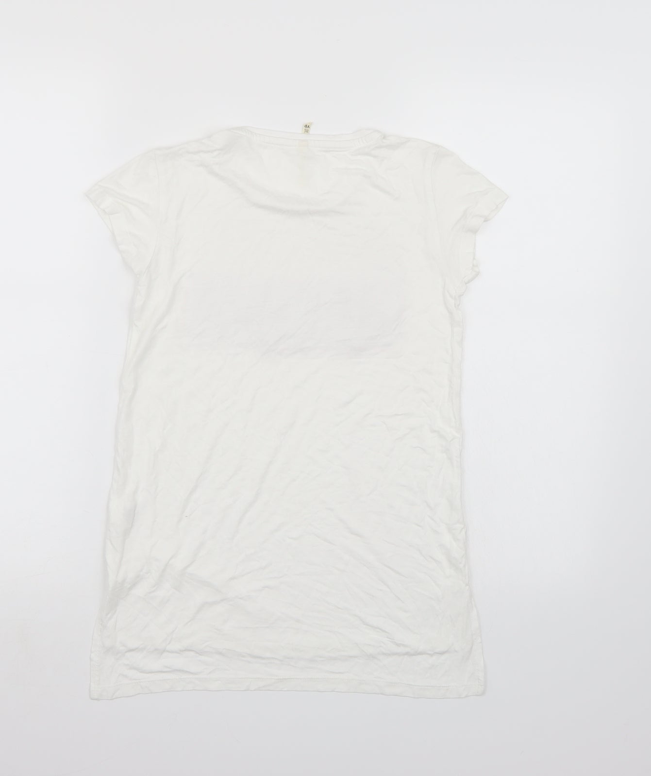 Young Dimension Girls White   Basic T-Shirt Size 11-12 Years