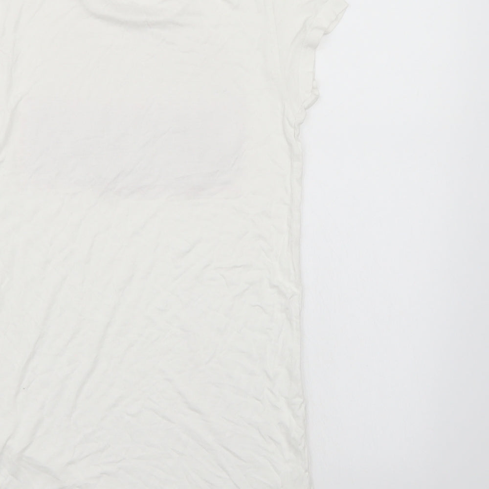 Young Dimension Girls White   Basic T-Shirt Size 11-12 Years