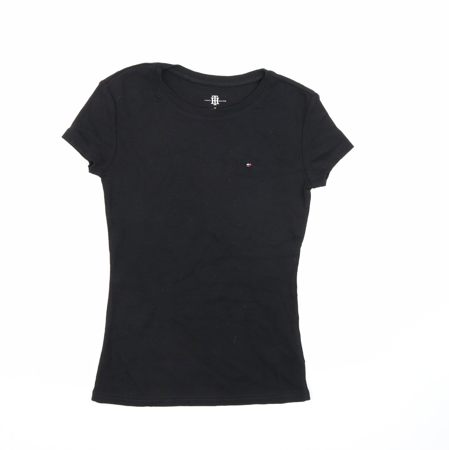 Tommy Hilfiger Womens Black   Basic T-Shirt Size S