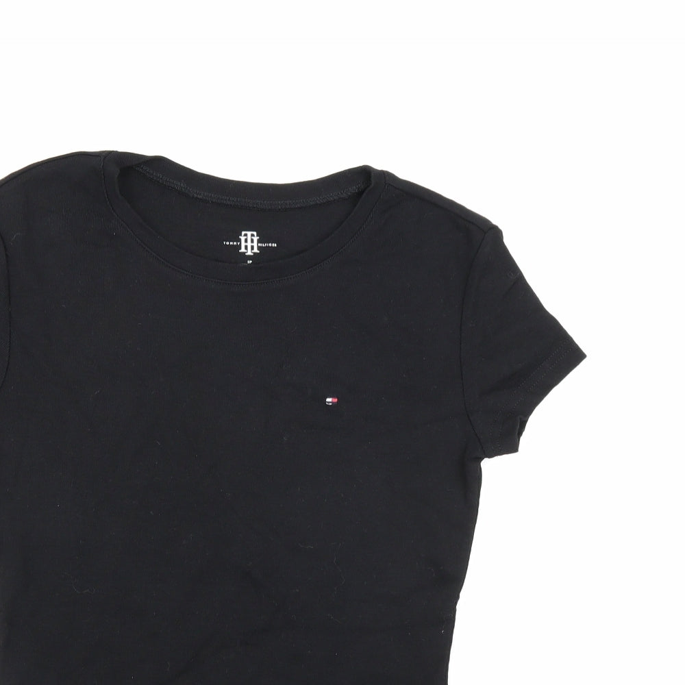 Tommy Hilfiger Womens Black   Basic T-Shirt Size S