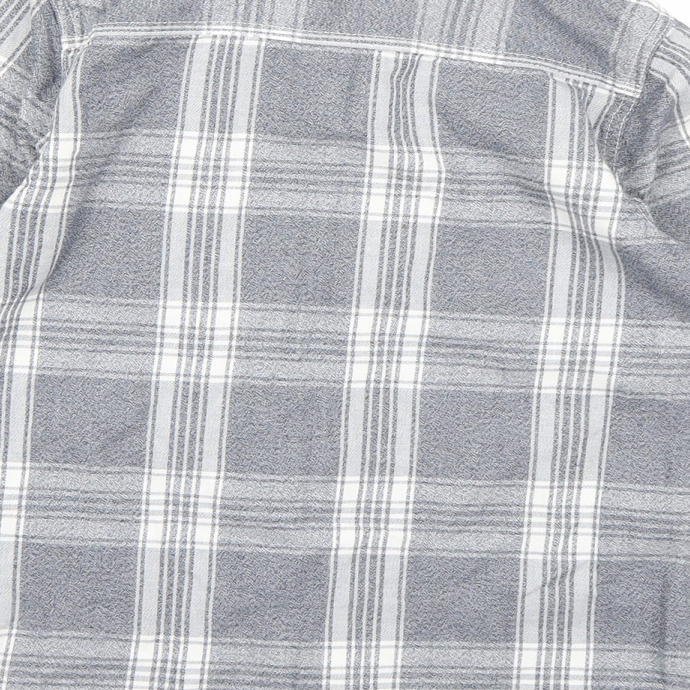 F&F Boys Blue Check  Basic Button-Up Size 10-11 Years