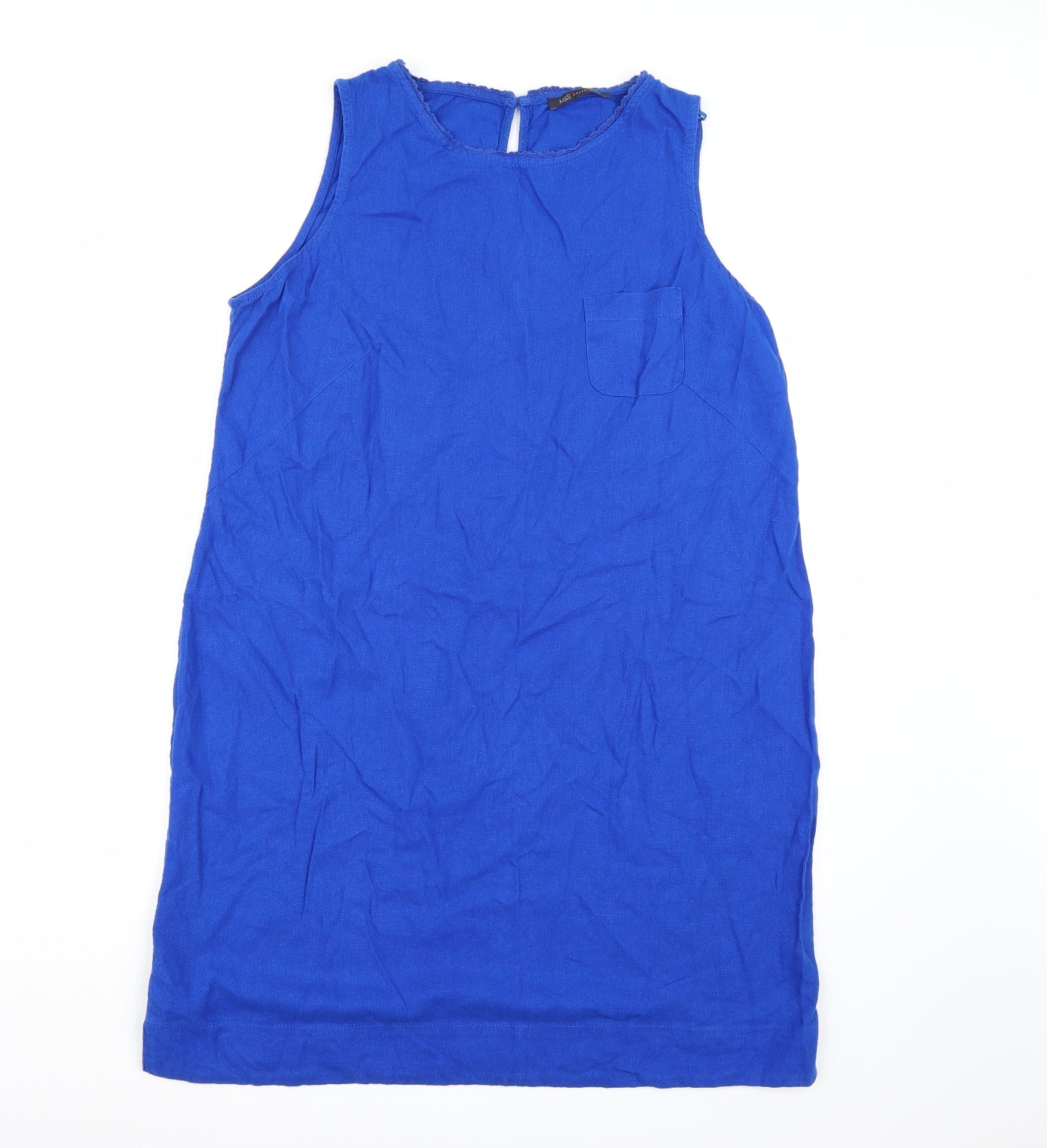 Marks and Spencer Womens Blue   Pinafore/Dungaree Dress  Size 18