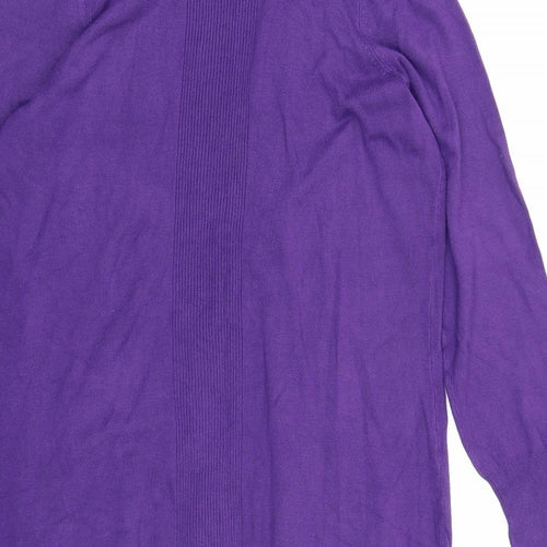 George Womens Purple  Knit Cardigan Jumper Size 20