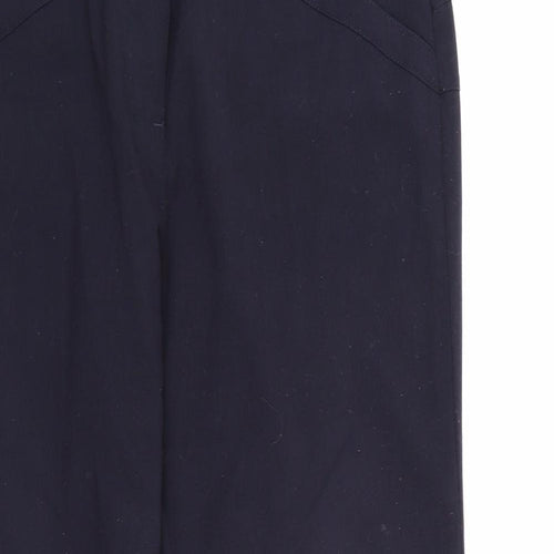 WOW Womens Blue  Rayon Trousers  Size 14 L24 in