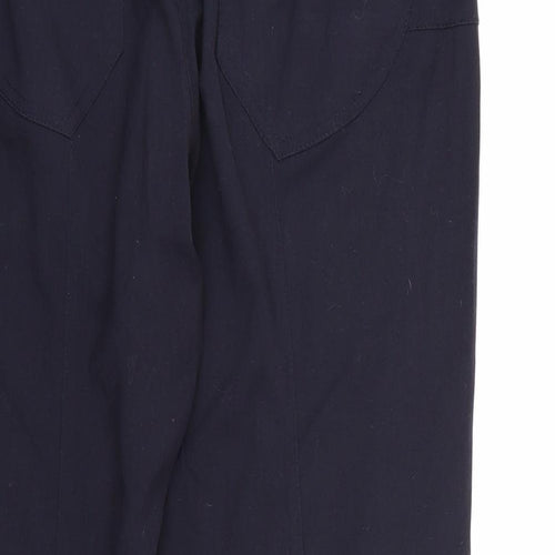 WOW Womens Blue  Rayon Trousers  Size 14 L24 in