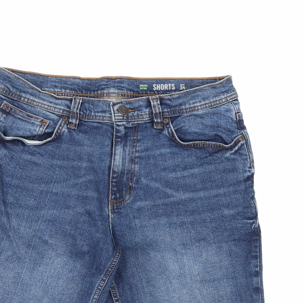 F&F Mens Blue  Denim  Shorts