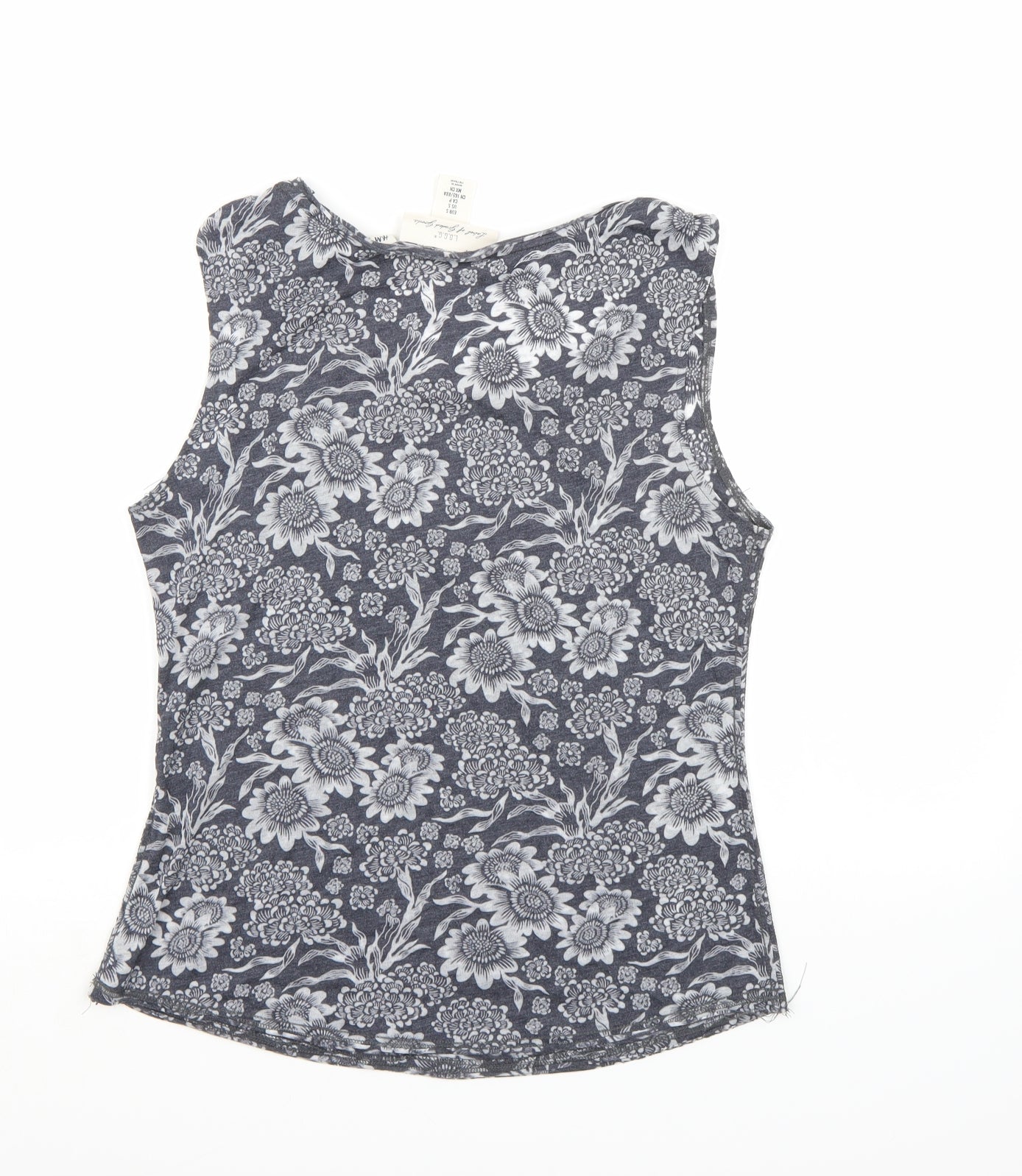 H&M Womens Grey Floral  Basic Tank Size S