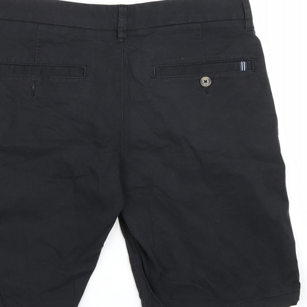 F&F Mens Black   Chino Shorts