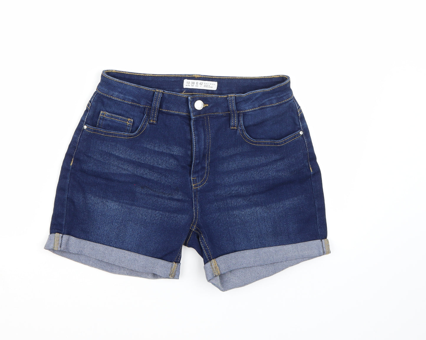 Denim co. Womens Blue  Denim Hot Pants Shorts Size 10