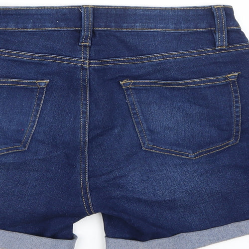 Denim co. Womens Blue  Denim Hot Pants Shorts Size 10
