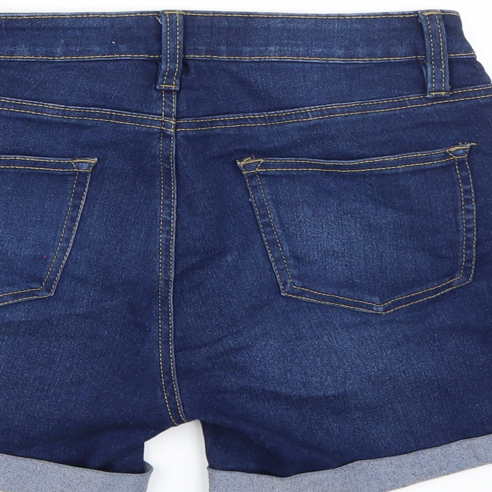 Denim co. Womens Blue  Denim Hot Pants Shorts Size 10