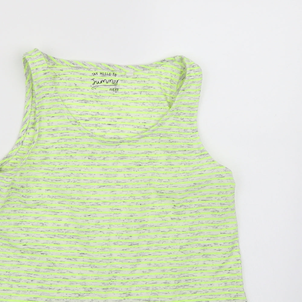 NEXT Girls Yellow Striped  Camisole Tank Size 15 Years