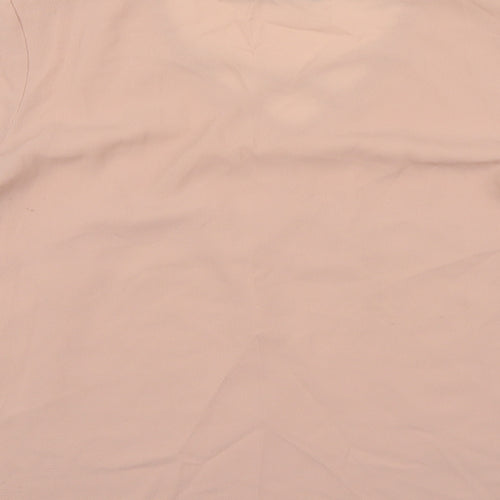 Select Womens Pink  Chiffon Basic Blouse Size 10