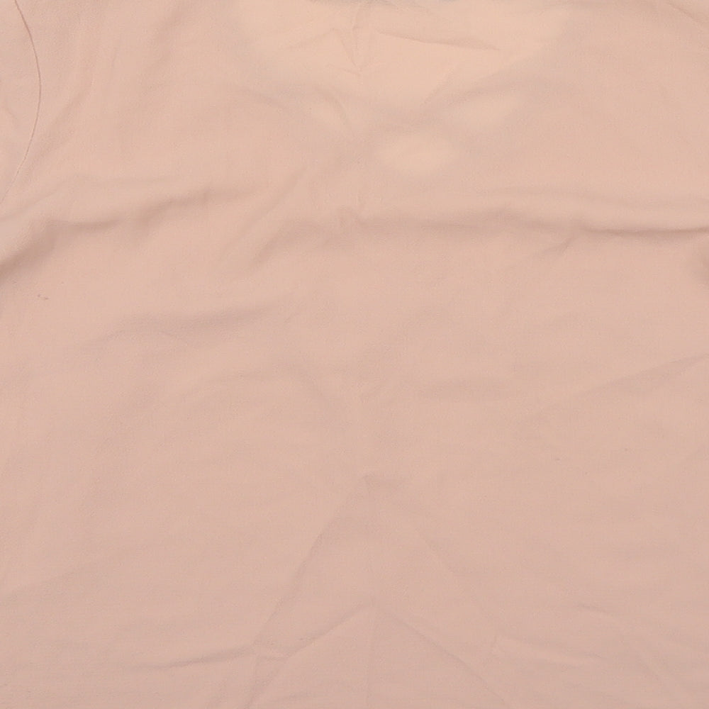 Select Womens Pink  Chiffon Basic Blouse Size 10