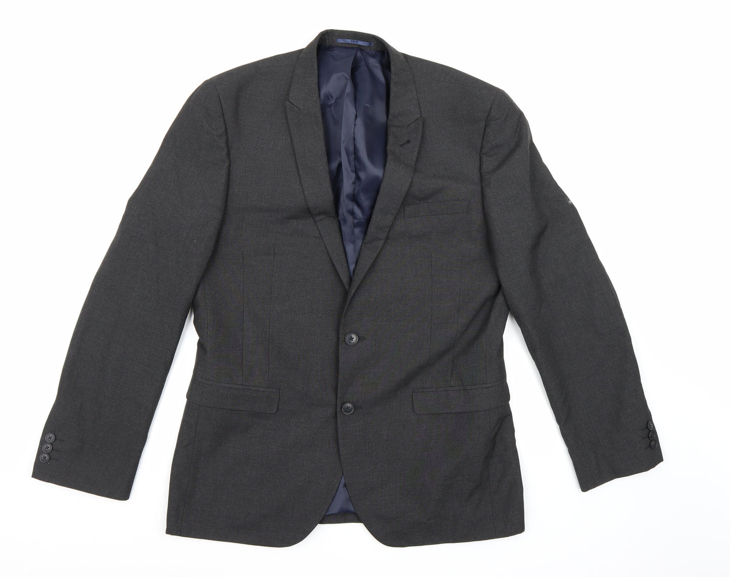 NEXT Mens Grey  Rayon Jacket Suit Jacket Size 42