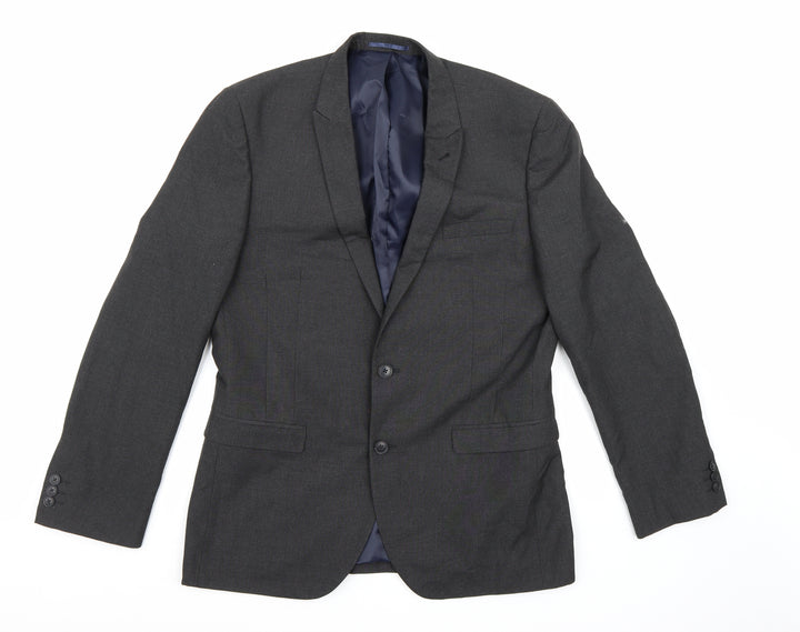 NEXT Mens Grey  Rayon Jacket Suit Jacket Size 42