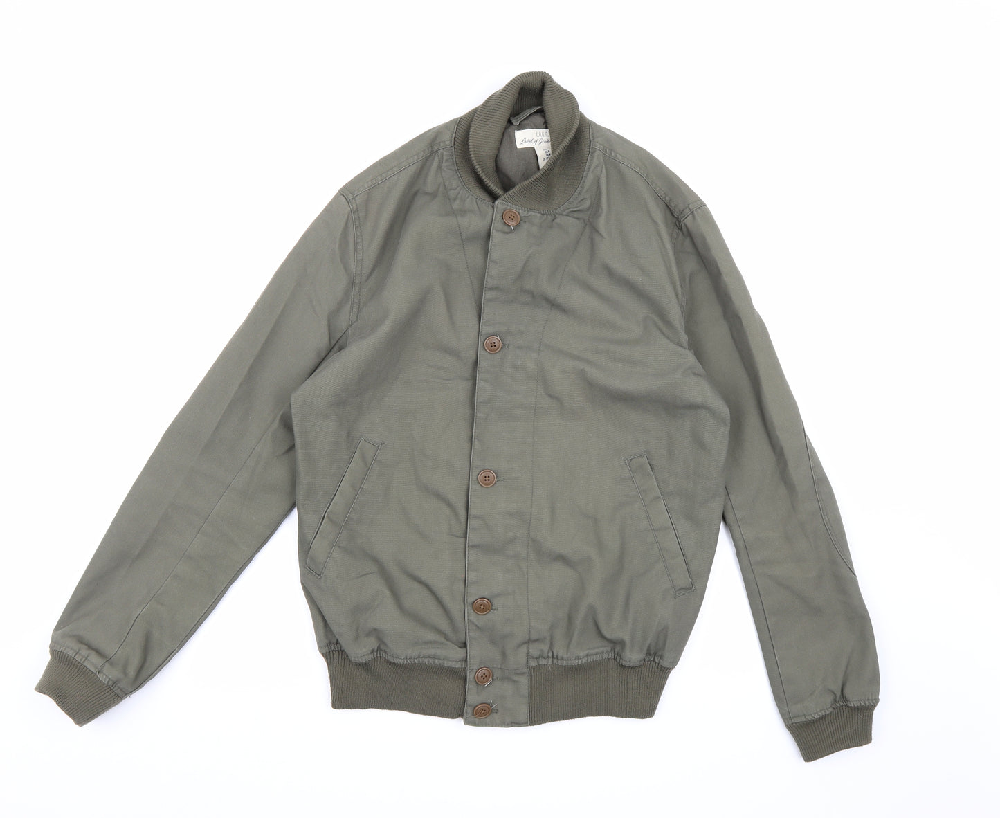 H&M Mens Green   Bomber Jacket Jacket Size M