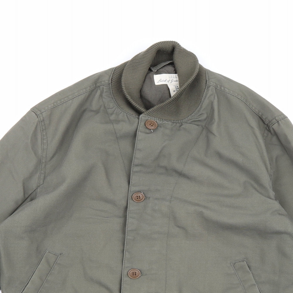 H&M Mens Green   Bomber Jacket Jacket Size M