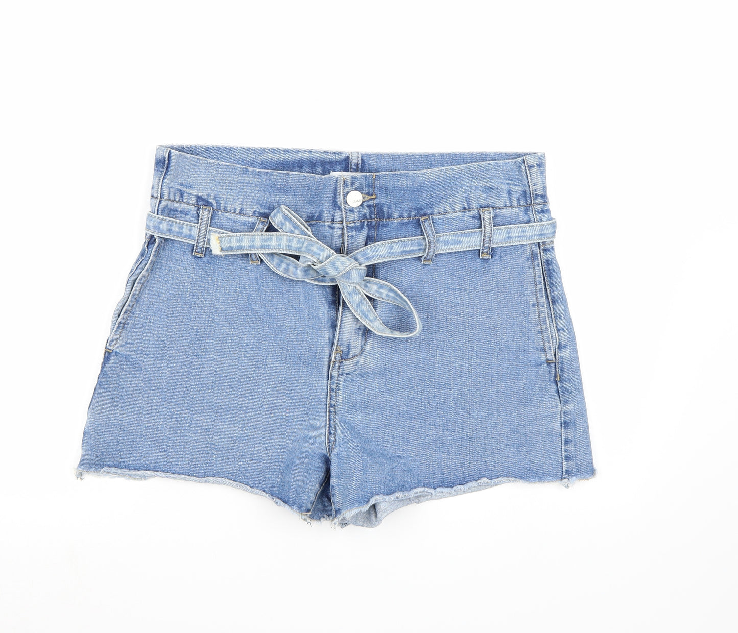 Redial Womens Blue  Denim Hot Pants Shorts Size 12