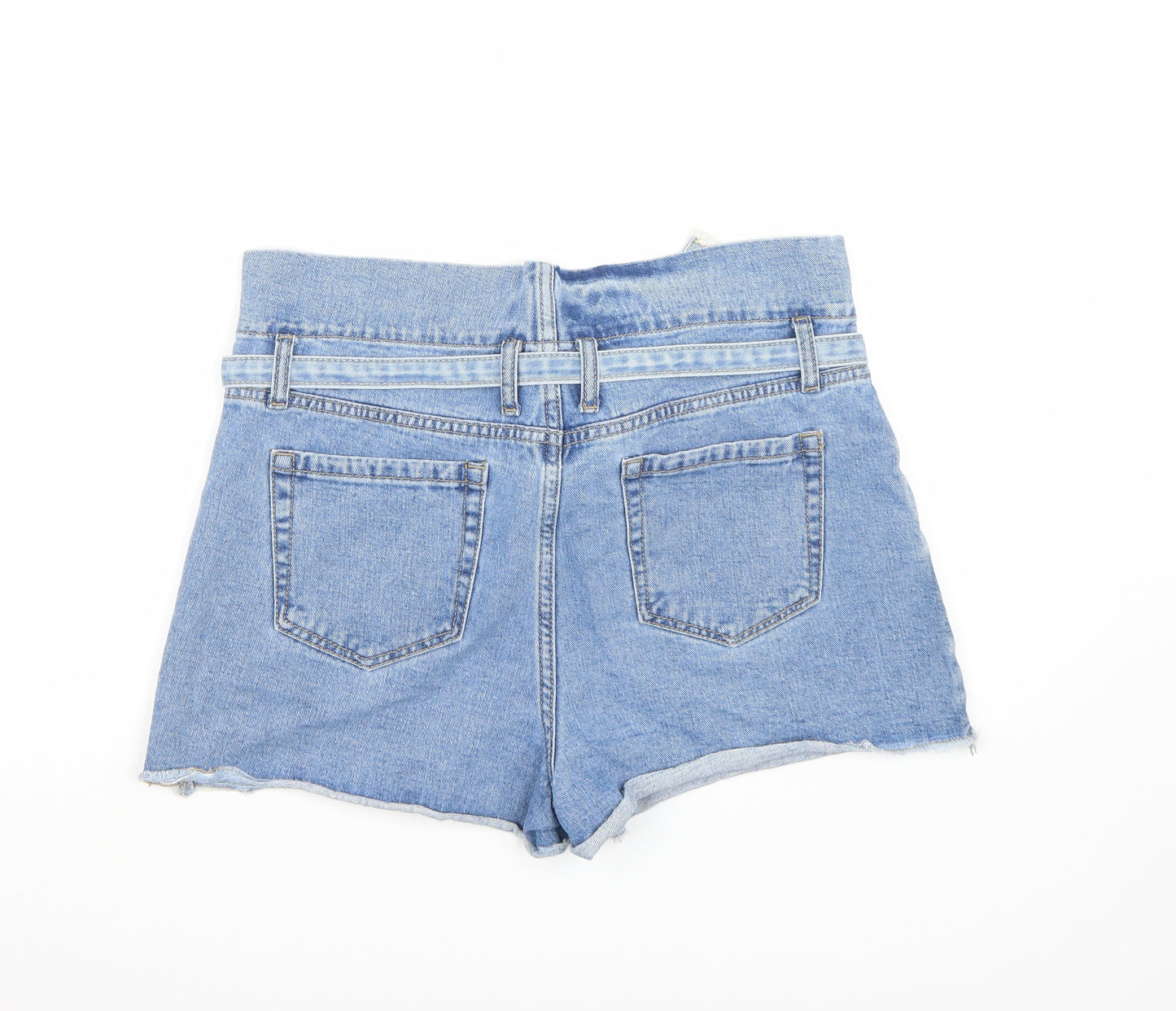 Redial Womens Blue  Denim Hot Pants Shorts Size 12