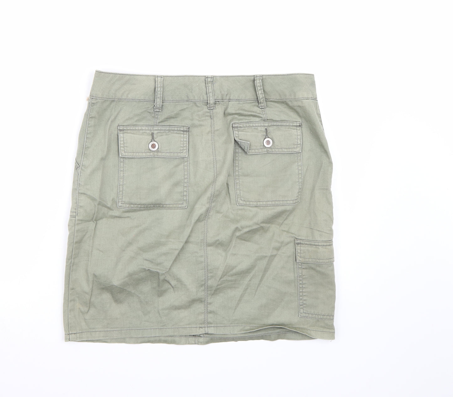 Casual Basix Womens Green   A-Line Skirt Size 12